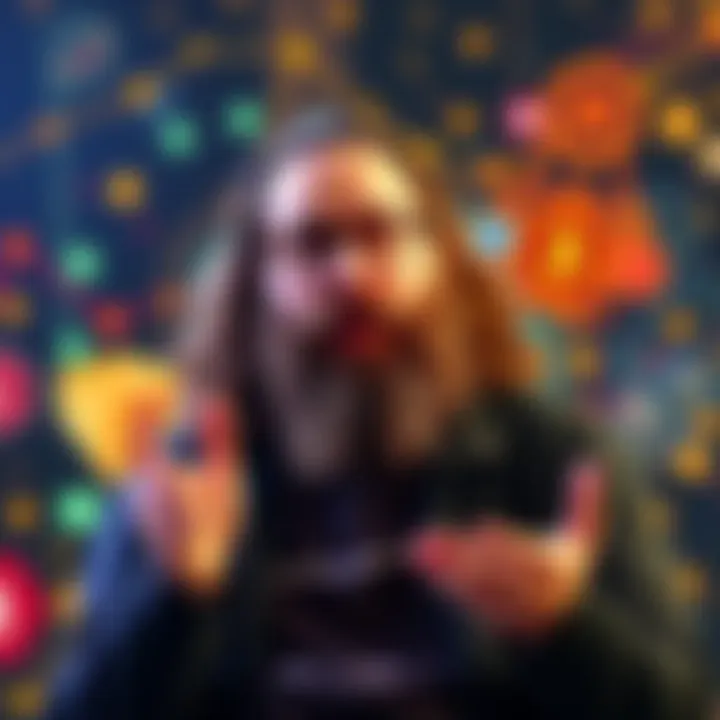 Ben Goertzel discussing blockchain interoperability Dr. Ben Goertzel speaks about the future of Web3 and cross-chain technology with visuals of different blockchains in the background