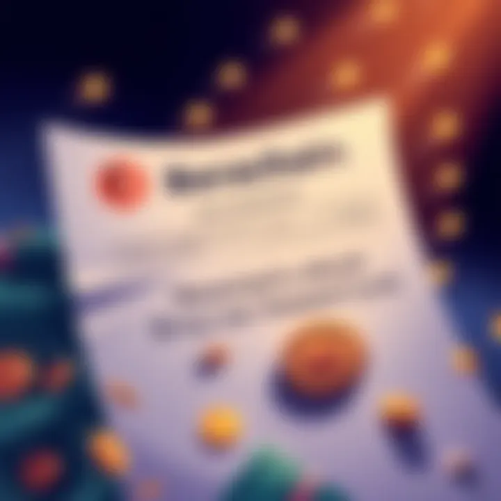 An illustration showing a financial document with Berachain logo and symbols of money, indicating a refund to Brevan Howard Fund.