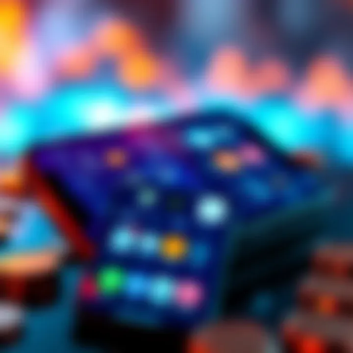 A smartphone displaying various cryptocurrency apps on the screen, showcasing easy navigation and user-friendly interfaces.