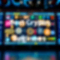 A collection of popular cryptocurrencies displayed on a digital screen, symbolizing investment options for beginners.