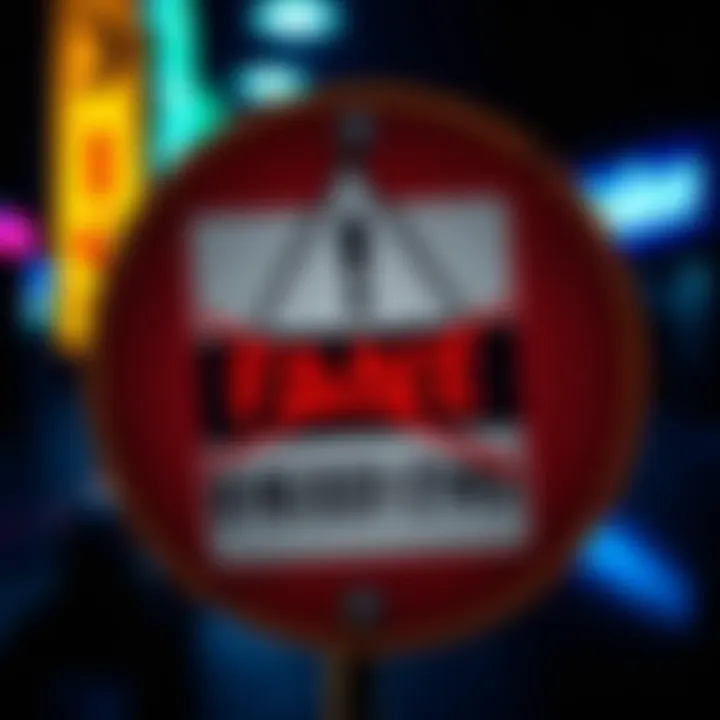 A warning sign about phishing scams targeting Coinbase users, featuring a fake withdrawal alert message and a crossed-out phone number.