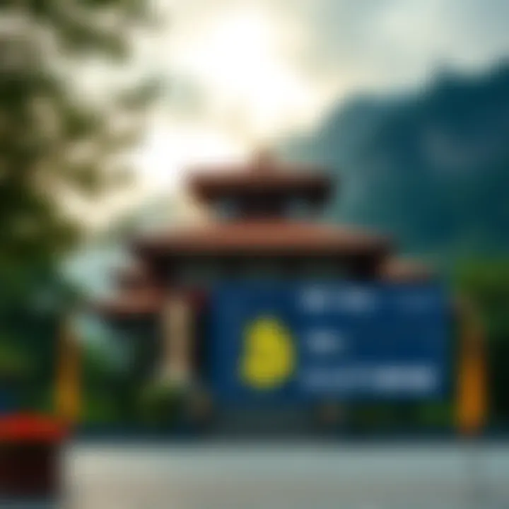 A view of Bhutan's treasury office with an infographic showing Bitcoin sale for $6.77 million