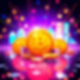 A digital representation of bid tokens with a bright background, showcasing their significance in the economy