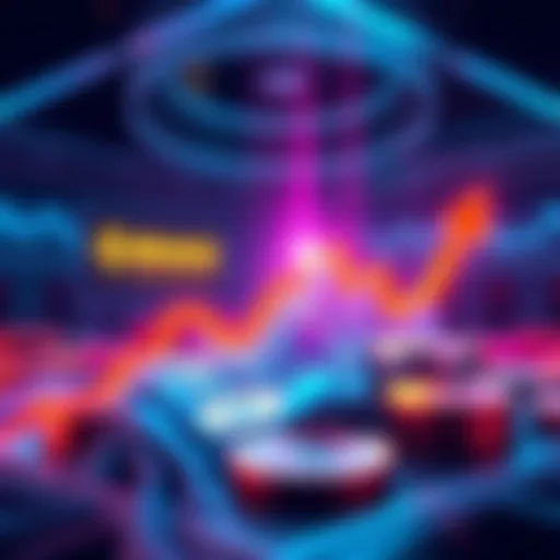 A digital illustration showing a downward trend for XRP reserves on the Binance exchange, symbolizing market changes.