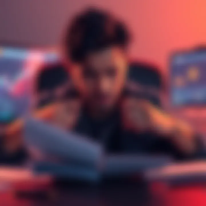 Binance Account Freeze A Binance user frustrated over their account being frozen, displaying $1,700 USDT being held without explanation, surrounded by paperwork and a computer screen showing the Binance platform.
