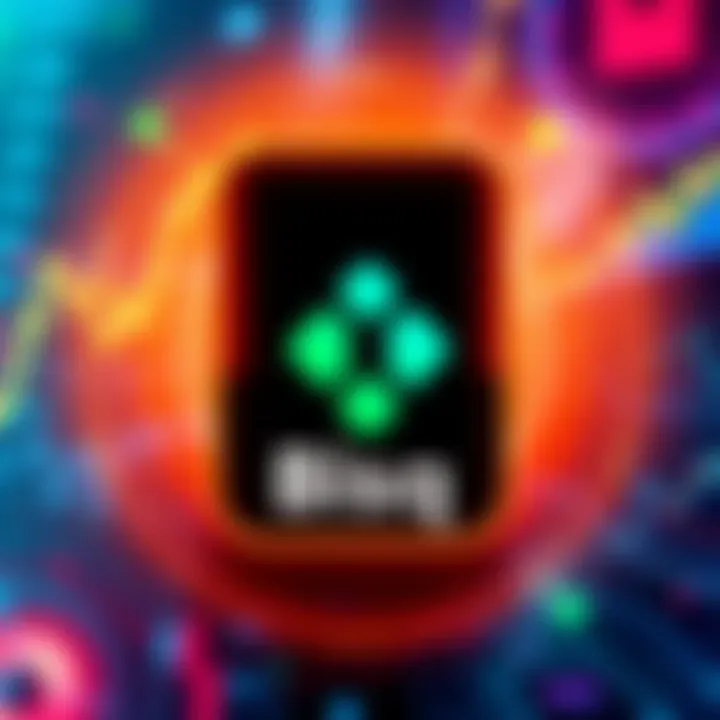 A digital graphic showing the logo of Bisq with updates highlighted and a background of decentralized trading elements