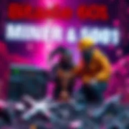 A celebration of the Bitaxe 601 reaching a high mark of 183 grams in solo mining, featuring mining equipment and the miner with a trophy.