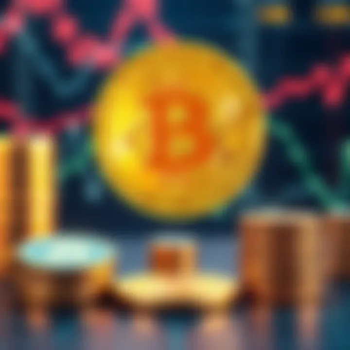 A graphic showing Bitcoin alongside faster cryptocurrencies like BCH and Solana, highlighting their differences in speed and cost for transactions.