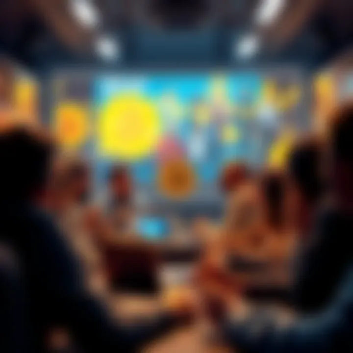 People sharing insights and questions about Bitcoin in a lively online forum