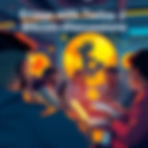 People engaging in a Bitcoin discussion online, sharing insights and asking questions in a chat format.
