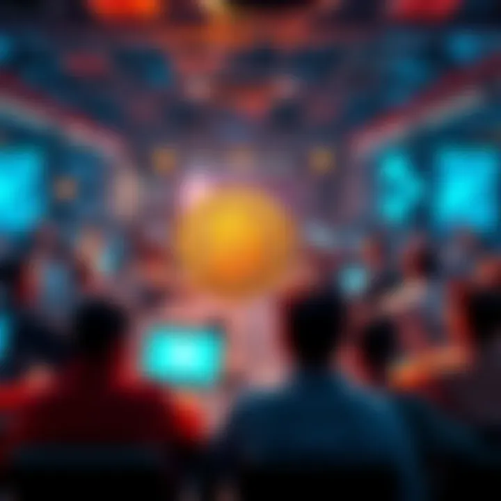 A vibrant online forum filled with people discussing Bitcoin, sharing insights, and asking questions.