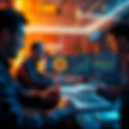 People engaging in a Bitcoin discussion online with charts and messages visible