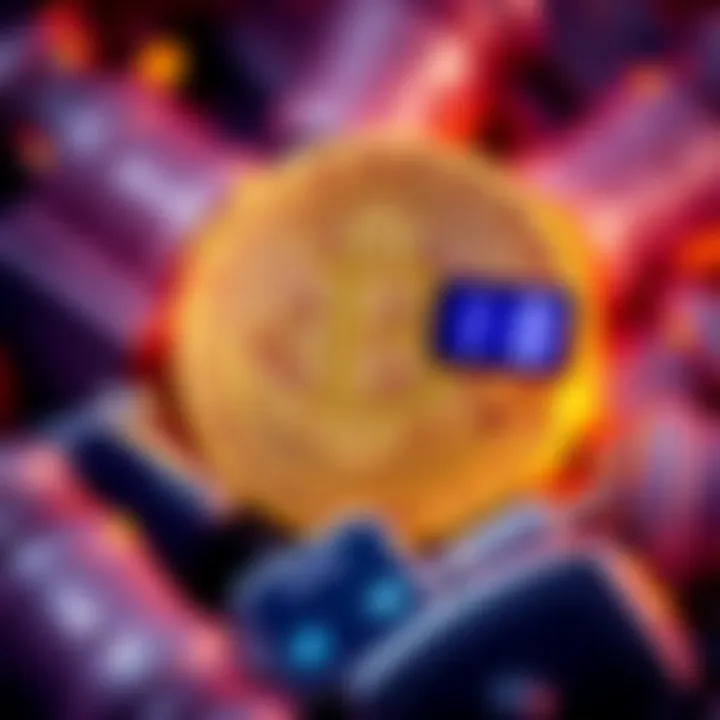 An illustration showing a Bitcoin symbol with a countdown timer indicating the upcoming halving process.