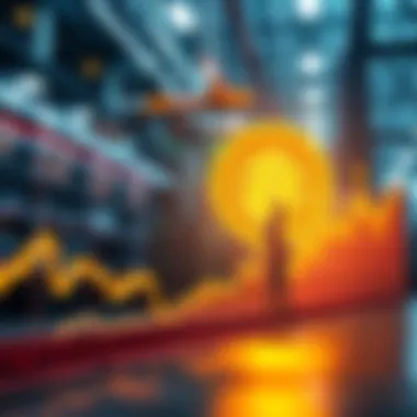 A graph illustrating the connection between Bitcoin prices and ISM Manufacturing PMI trends, showing indicators of growth and decline