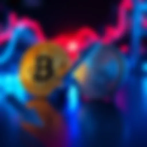 Bitcoin and Litecoin Exchange A visual representation of Bitcoin and Litecoin with arrows indicating a swap, symbolizing the current market trend favoring Litecoin over Bitcoin.