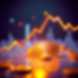 A graph showing a downward trend with Bitcoin symbols, reflecting reduced interest in cryptocurrency investing.