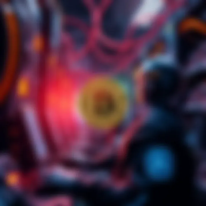 Bitcoin miners adjusting their operations to focus on AI contracts, with mining rigs in the background and AI technology symbols in the foreground.