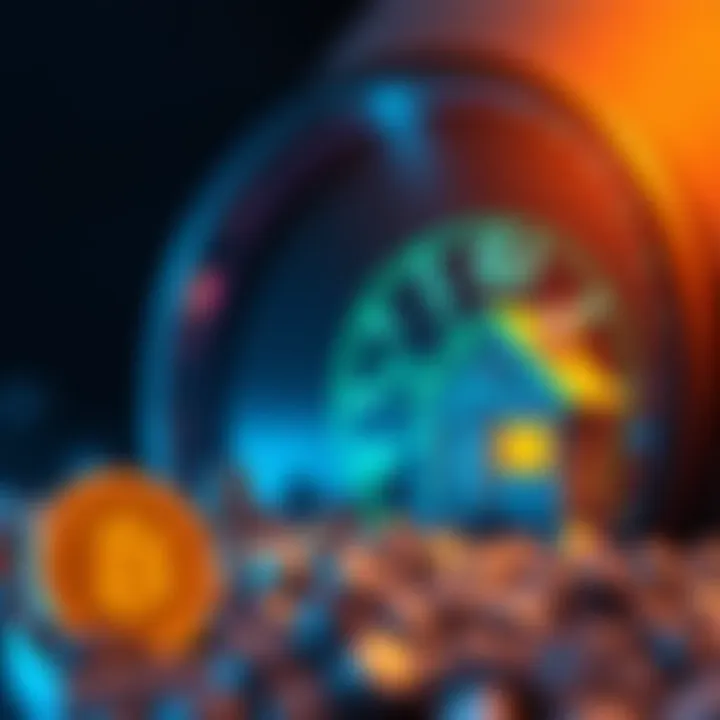 A graphic showing a large energy meter alongside a home icon, illustrating the energy required to mine one bitcoin in 2025, enough to power a house for decades.