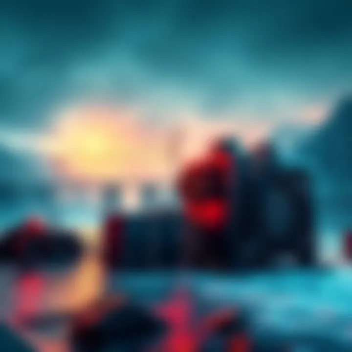 A Bitcoin mining rig powered by a hydropower source, with water flowing and turbines visible in the background.