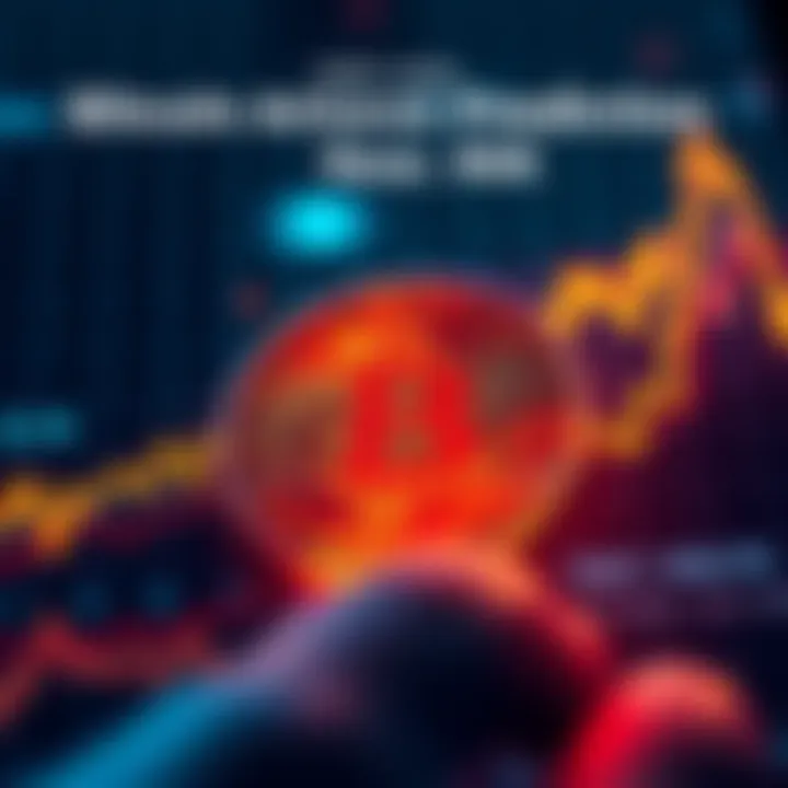 A chart showing Bitcoin's price trend with a rising graph indicating a prediction of reaching near 90K