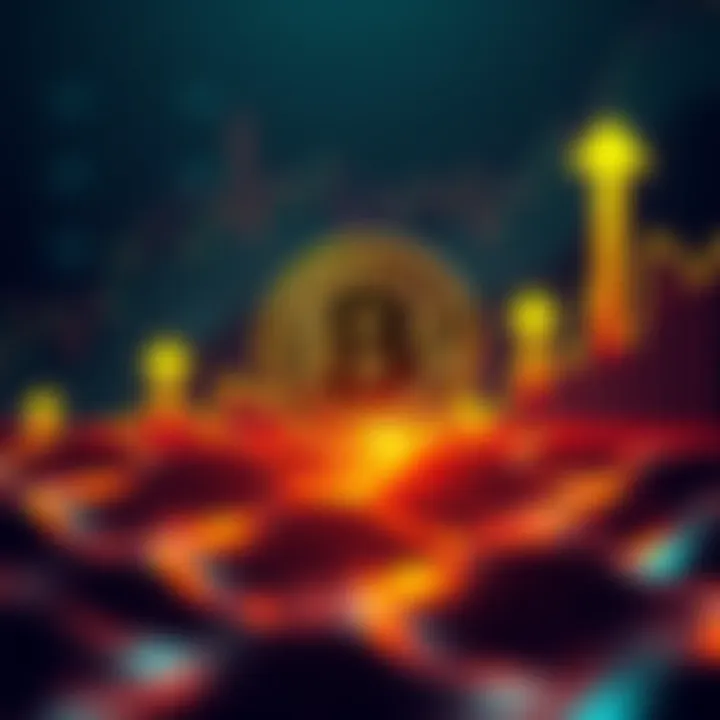 Bitcoin Price Chart A chart showing Bitcoin's price trends during the accumulation phase with upward arrows indicating expected growth.