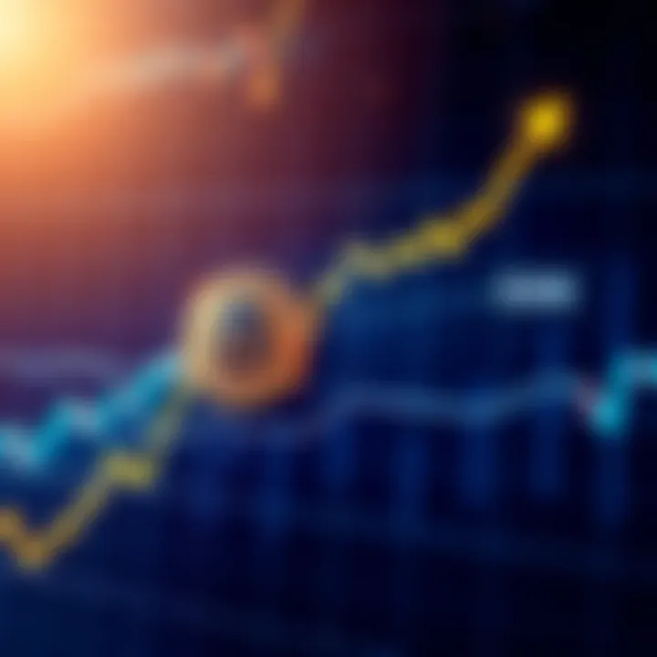 Graph showing Bitcoin price movement with upward trend and $30,000 target mark