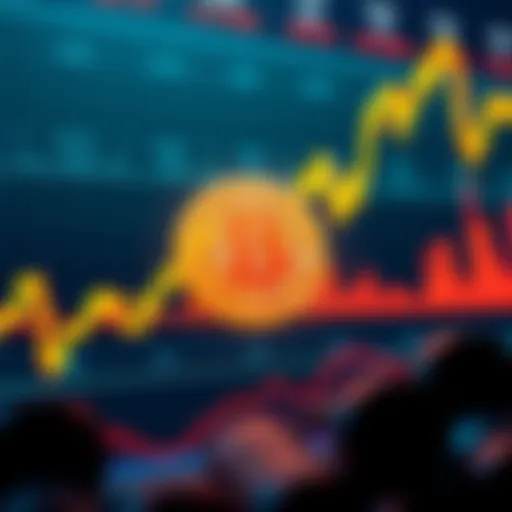 A stagnant Bitcoin price chart showing a flat line while other investment charts rise, symbolizing frustration among investors.