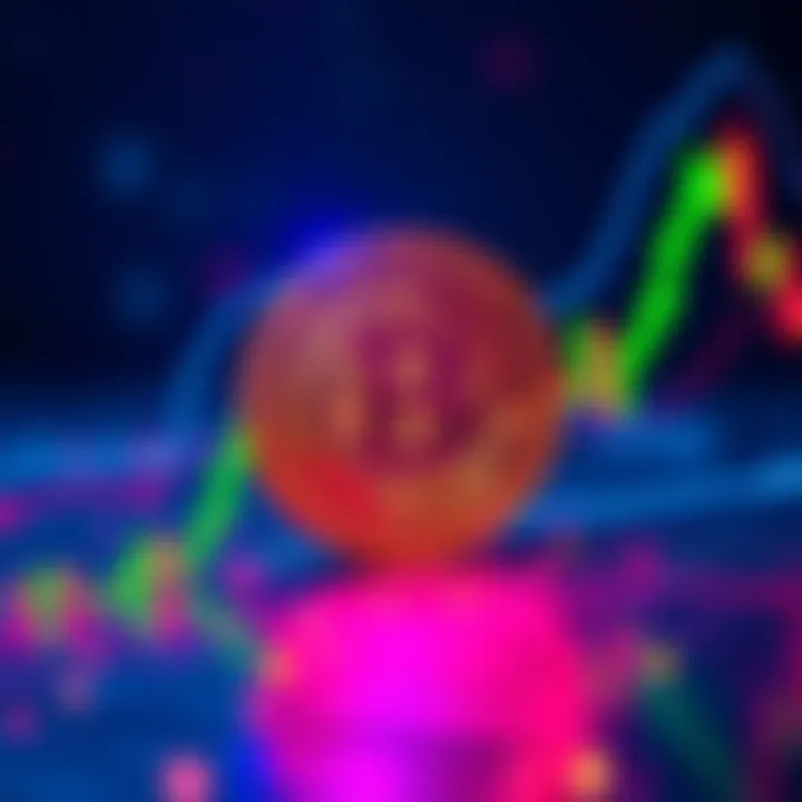 Bitcoin price chart showing low volatility with tight price range and potential breakout points.
