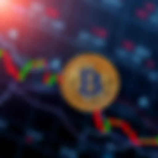A simple Bitcoin price chart showing minor fluctuations and a downward trend.