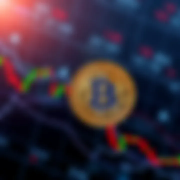 A simple Bitcoin price chart showing minor fluctuations and a downward trend.