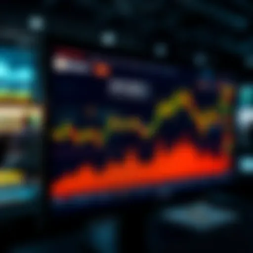 A digital screen displaying a rising Bitcoin price chart, with market analysts discussing the impact of Fed Chair Warsh's speech, signaling potential changes in the financial landscape.