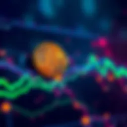 A line chart showing Bitcoin price surging past $83,000 with green upward trend lines