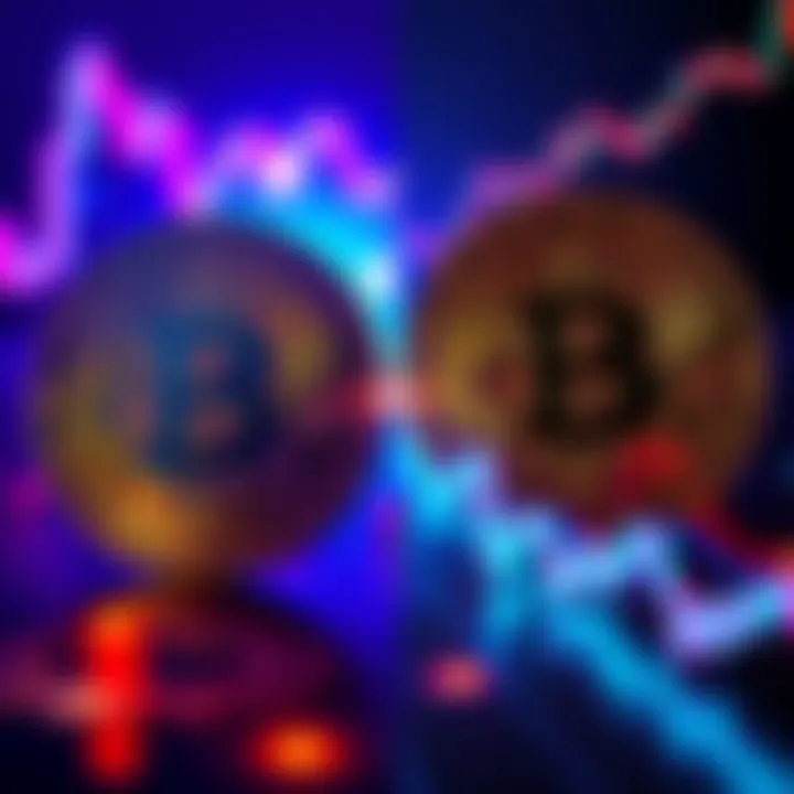 A side-by-side comparison of Bitcoin prices on CoinSpot and SwyftX platforms, highlighting the differences in AUD.