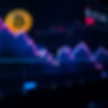 A line graph illustrating the decline in Bitcoin's value over recent weeks, with a downward trend visible