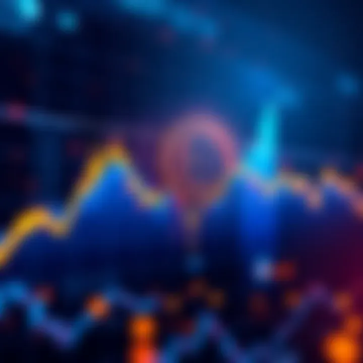 A graph showing a sharp decline in Bitcoin's price, symbolizing market correction