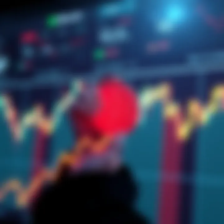 A graph showing fluctuating Bitcoin prices with a question mark, representing uncertainty in predictions.