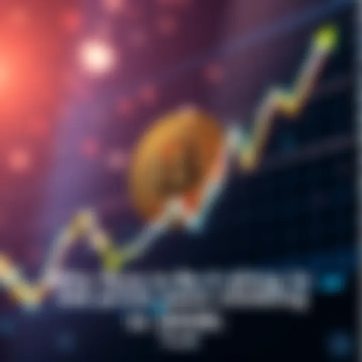 A graph showing Bitcoin's price climbing steadily, with text indicating 2026 trends and market excitement.