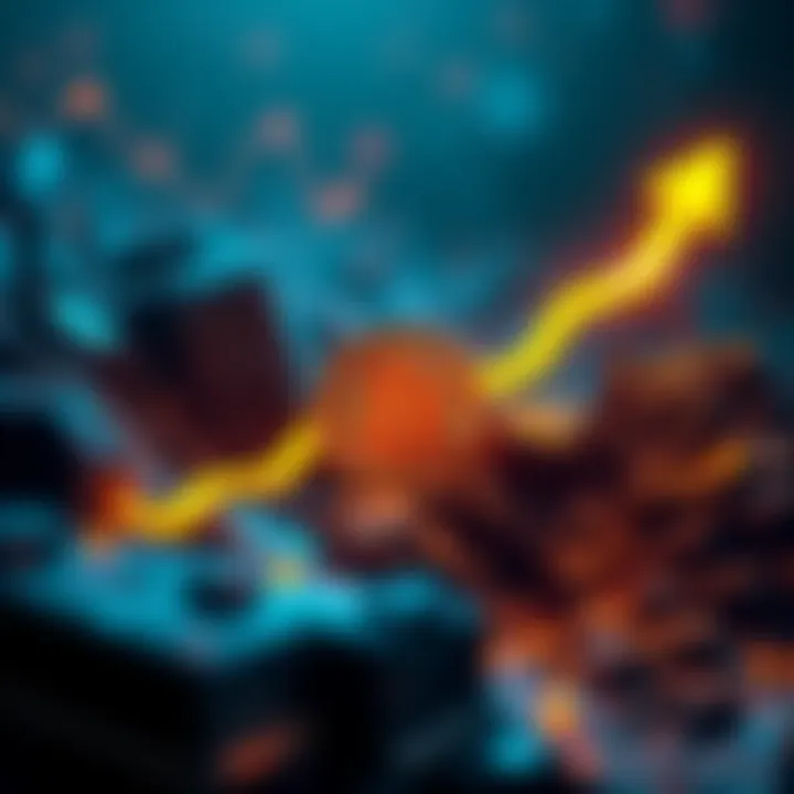 A graphic representation of Bitcoin's price increasing dramatically with an upward arrow, symbolizing potential growth to $201,352.