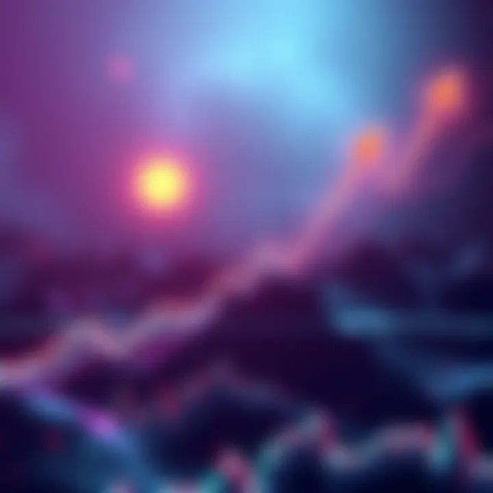 Chart showing Bitcoin price rise above $87,000 with upward trend arrows