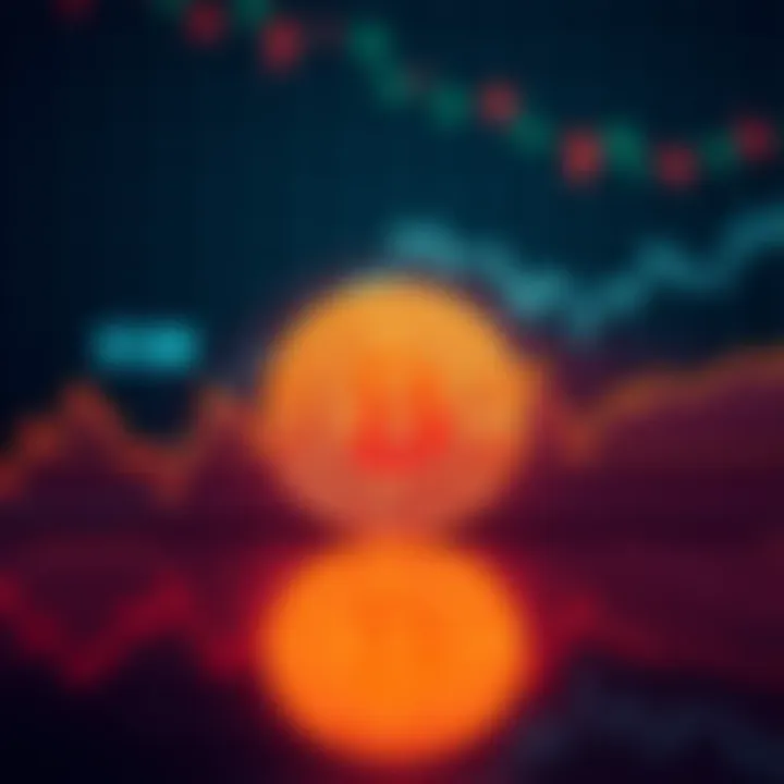 Bitcoin price trend Graph showing Bitcoin price fluctuations, highlighting a drop to $17,000