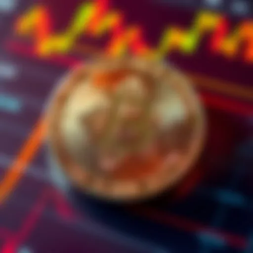 Bitcoin Sale Highlight A visual representation of a Bitcoin symbol with financial charts and graphs in the background, symbolizing active management in corporate finance.