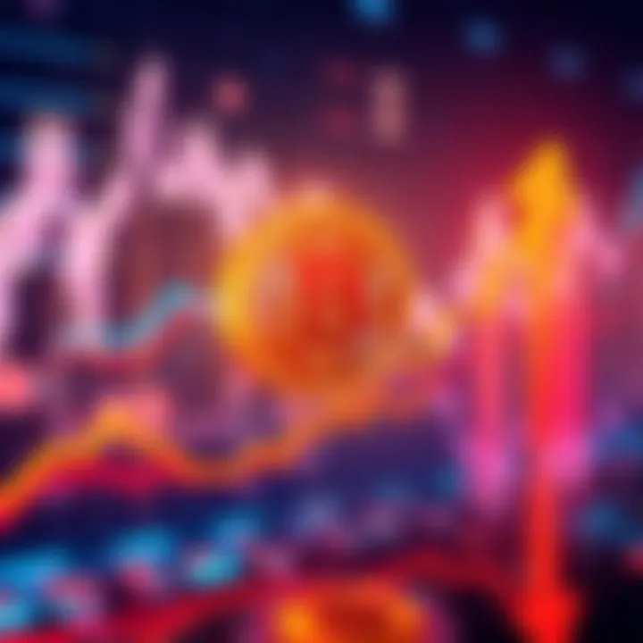 Graph showing Bitcoin's price increase with arrows indicating growth towards 2 billion USD.