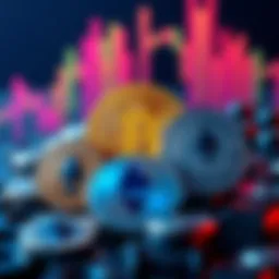 A graphic showing Bitcoin alongside other cryptocurrencies like Ethereum and Litecoin to illustrate investment options.