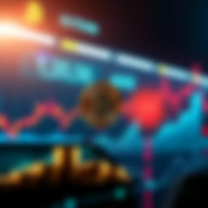 Graph showing Bitcoin's stable price alongside rising altcoin values, illustrating market fluctuations.
