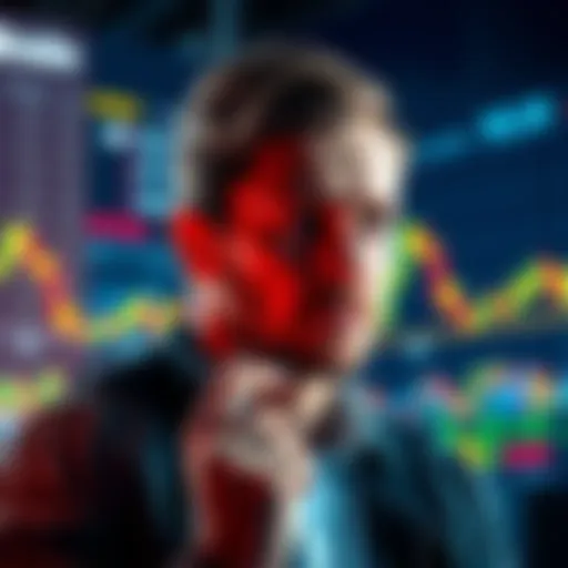 Person analyzing Bitcoin charts A person looking at Bitcoin price charts with a thoughtful expression, showcasing the uncertainty and excitement surrounding cryptocurrency investments.