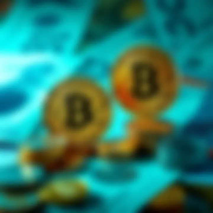 A visual representation comparing Bitcoin and fiat currencies, highlighting misconceptions about Bitcoin's value and its relationship with traditional money.