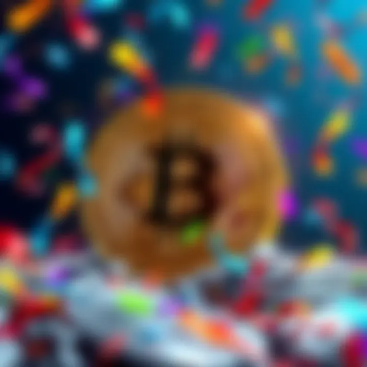 An illustration showing a celebration of Bitcoin's 16th anniversary, highlighting Satoshi Nakamoto's victory over an overflow bug with a digital coin and confetti in the background.