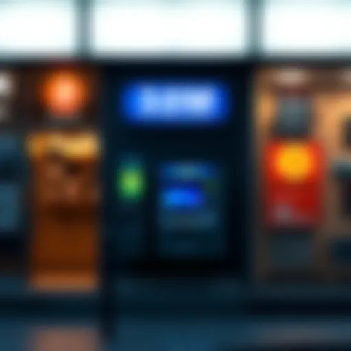 A Bitcoin ATM outside a store, with a sign reflecting the company considering a $100 million sale after the CEO's indictment.