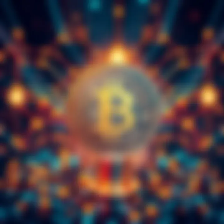 An illustration showing a secure Bitcoin logo surrounded by quantum computing elements, representing the current safety of Bitcoin from quantum threats.