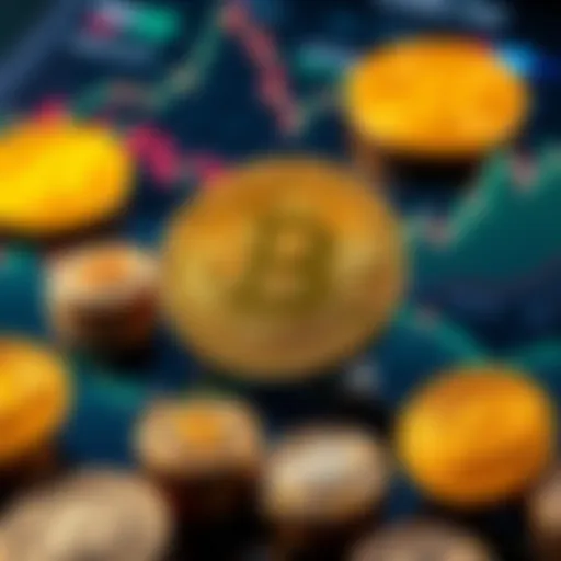 A visual representation of Bitcoin bonds featuring Bitcoin symbols and financial charts